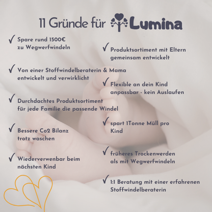 Probier Stoffwindel Set One-Size einfaches Beinbündchen