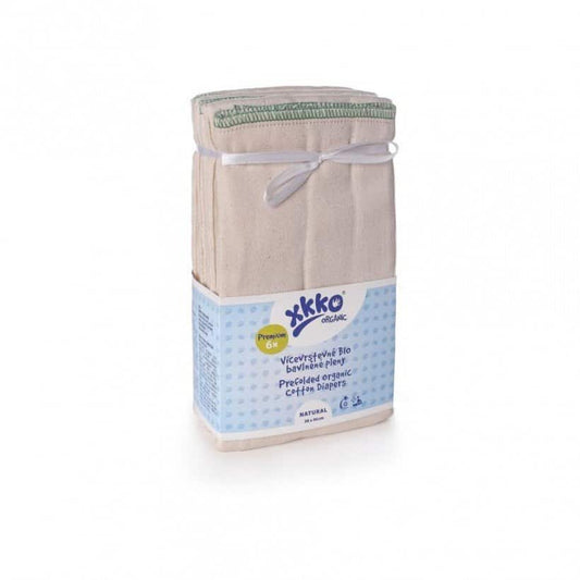 XKKO Prefolds Organic Cotton 6 Pack