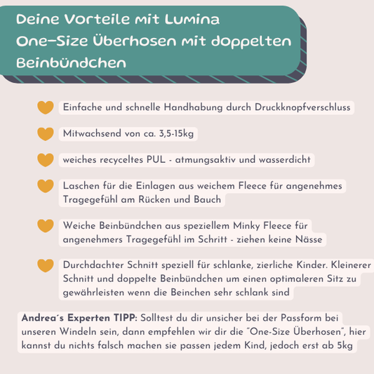Überhose mit doppelten Beinbündchen One-Size