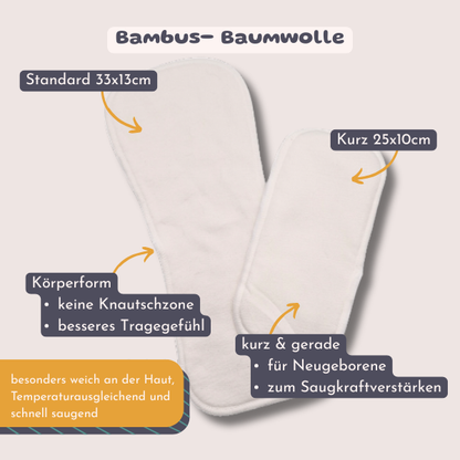 Saugeinlage Hanf/Baumwolle