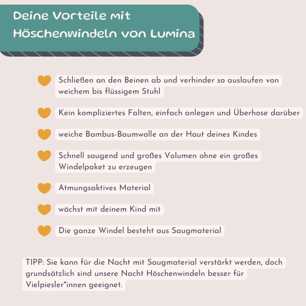 Höschenwindel One-Size für den Tag