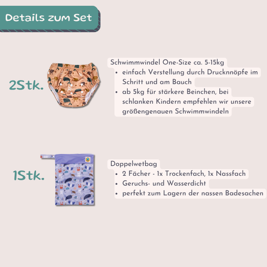 Schwimmwindel Sparset One-Size