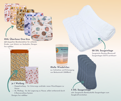 Startpaket One-Size mit doppelten Beinbündchen (3,5-15kg)
