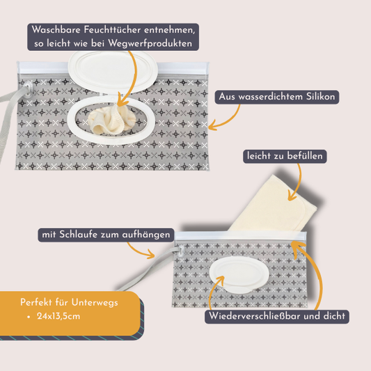 Feuchttüchertaschen für unterwegs