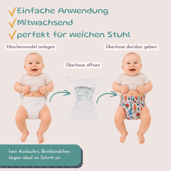 Höschenwindel One-Size für den Tag