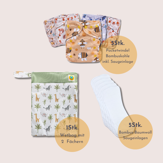 Kita-Tages-Pocketwindel-Paket mit mehr Saugkraft