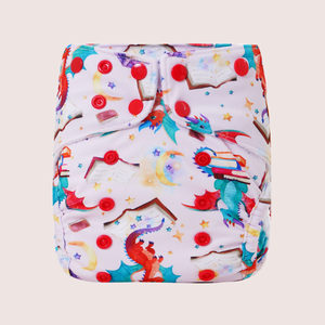 Special Edition Diaper Cover with Double Leg Gussets One-Size | Booklover light