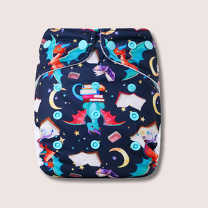 Special Edition Diaper Cover One-Size | Booklover dark