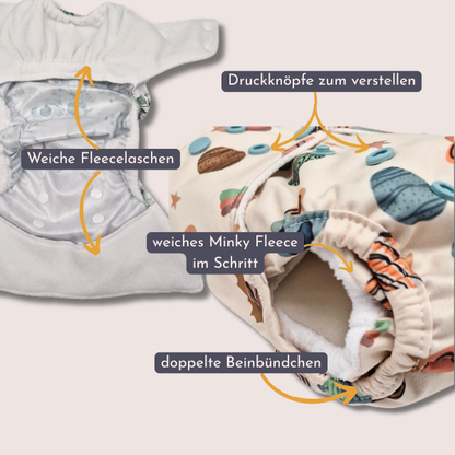 Überhose mit doppelten Beinbündchen One-Size