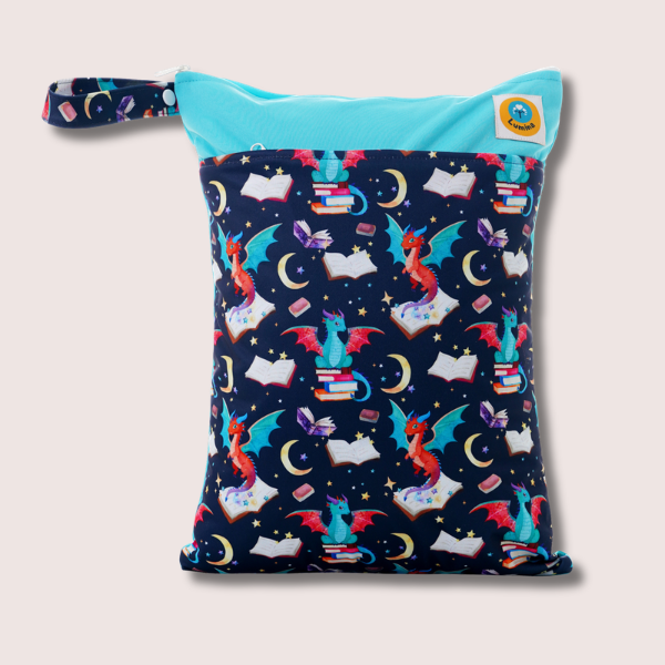 Special Edition Double Wet Bag with 2 Compartments | Booklover dark