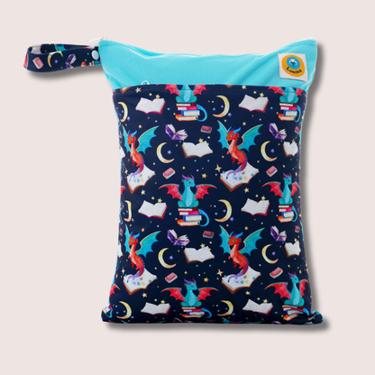 Special Edition Double Wet Bag with 2 Compartments | Booklover dark