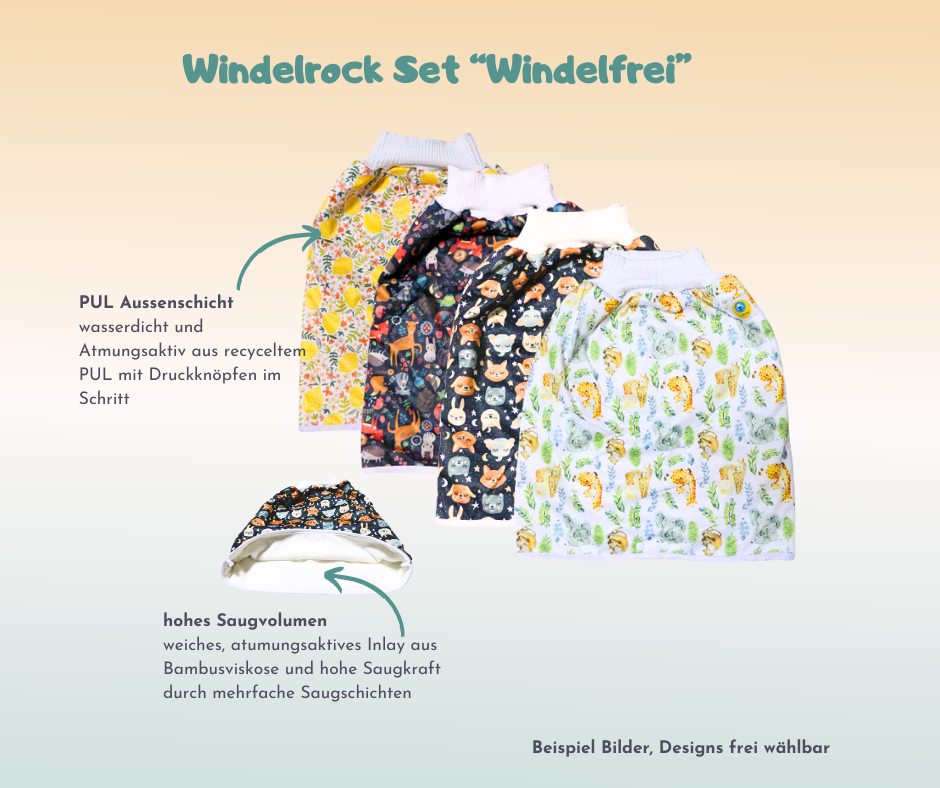 Windelrock Set "Windelfrei"