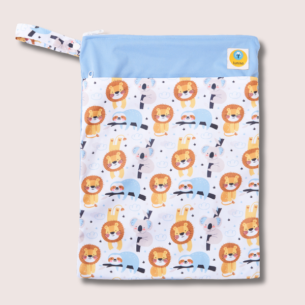 Doppel Wetbag/Nasstasche  mit 2 Fächern YKK Zipper