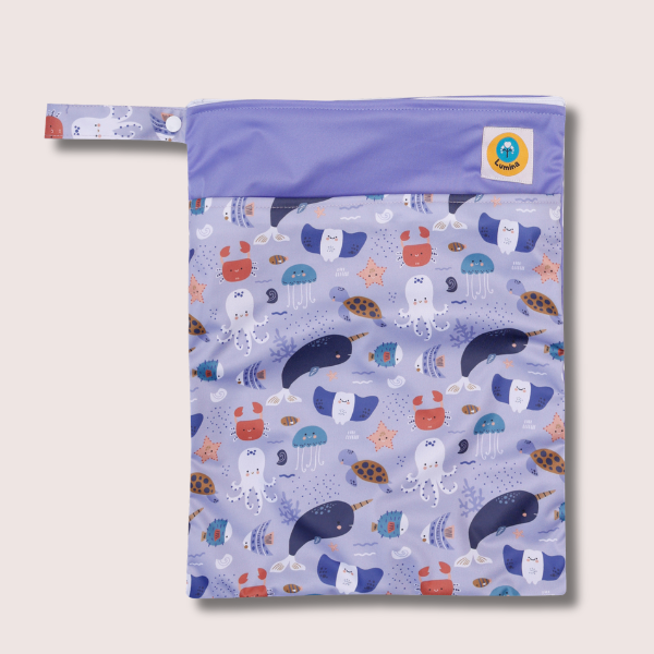Doppel Wetbag/Nasstasche  mit 2 Fächern YKK Zipper