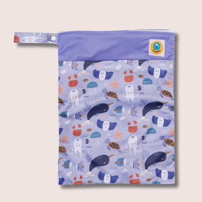 Doppel Wetbag/Nasstasche  mit 2 Fächern YKK Zipper