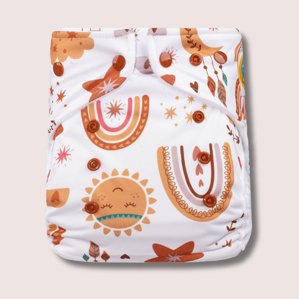 Probier Stoffwindel Set One-Size einfaches Beinbündchen