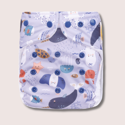 Probier Stoffwindel Set One-Size einfaches Beinbündchen